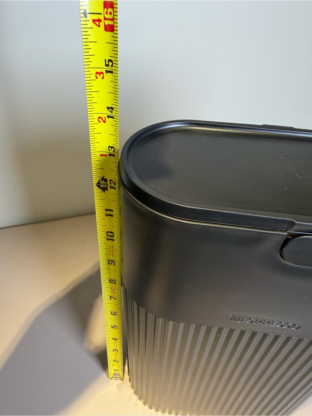 Nespresso Black Ribbed Capsule Container with Top Handle - Picture 4 of 4